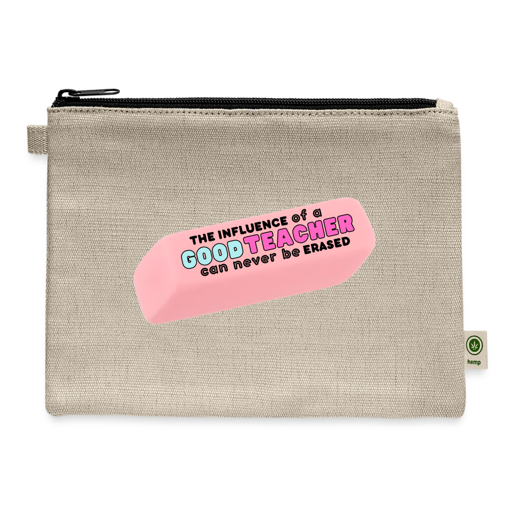 Good Teacher (colorful): Carry All Pouch - natural