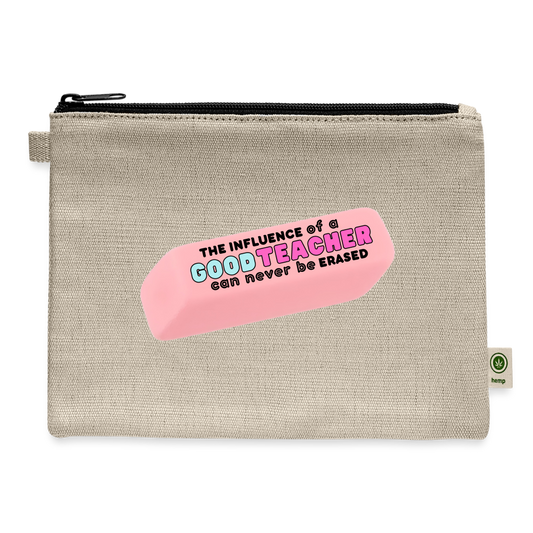 Good Teacher (colorful): Carry All Pouch - natural