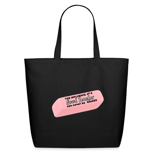 Good Teacher (in script): Eco-Friendly Cotton Tote - black