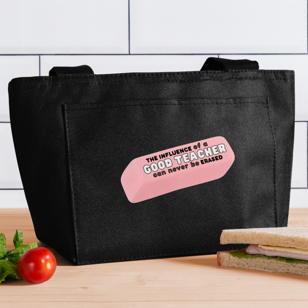 Good Teacher (in white):  Lunch Bag - black