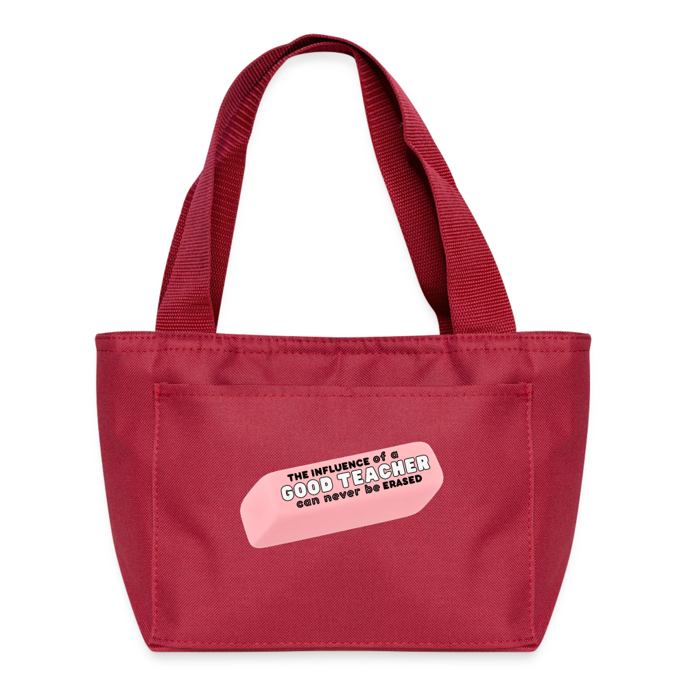 Good Teacher (in white):  Lunch Bag - red