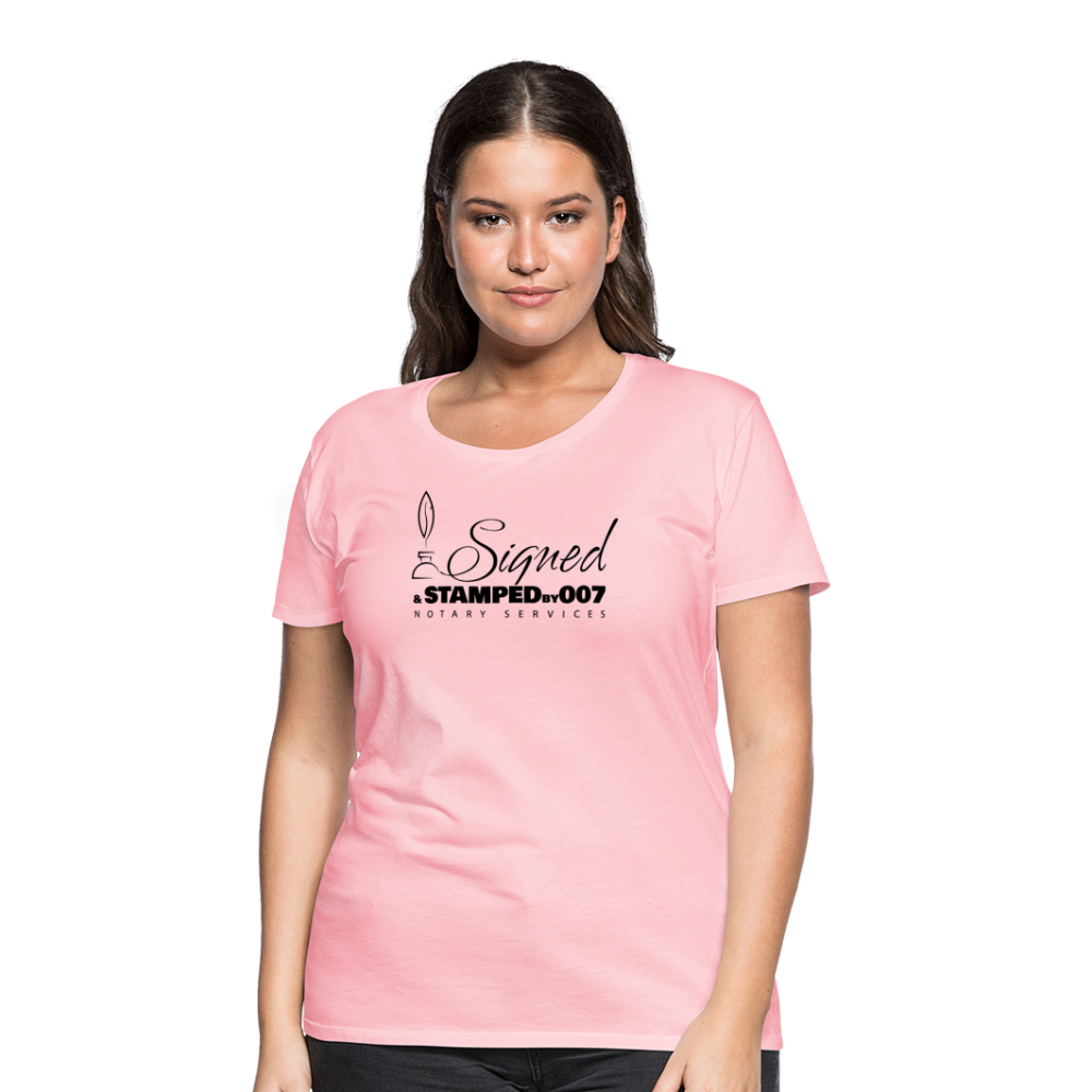 Black SS Women’s Premium T-Shirt - pink