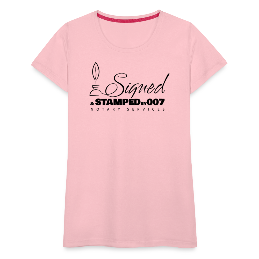 Black SS Women’s Premium T-Shirt - pink