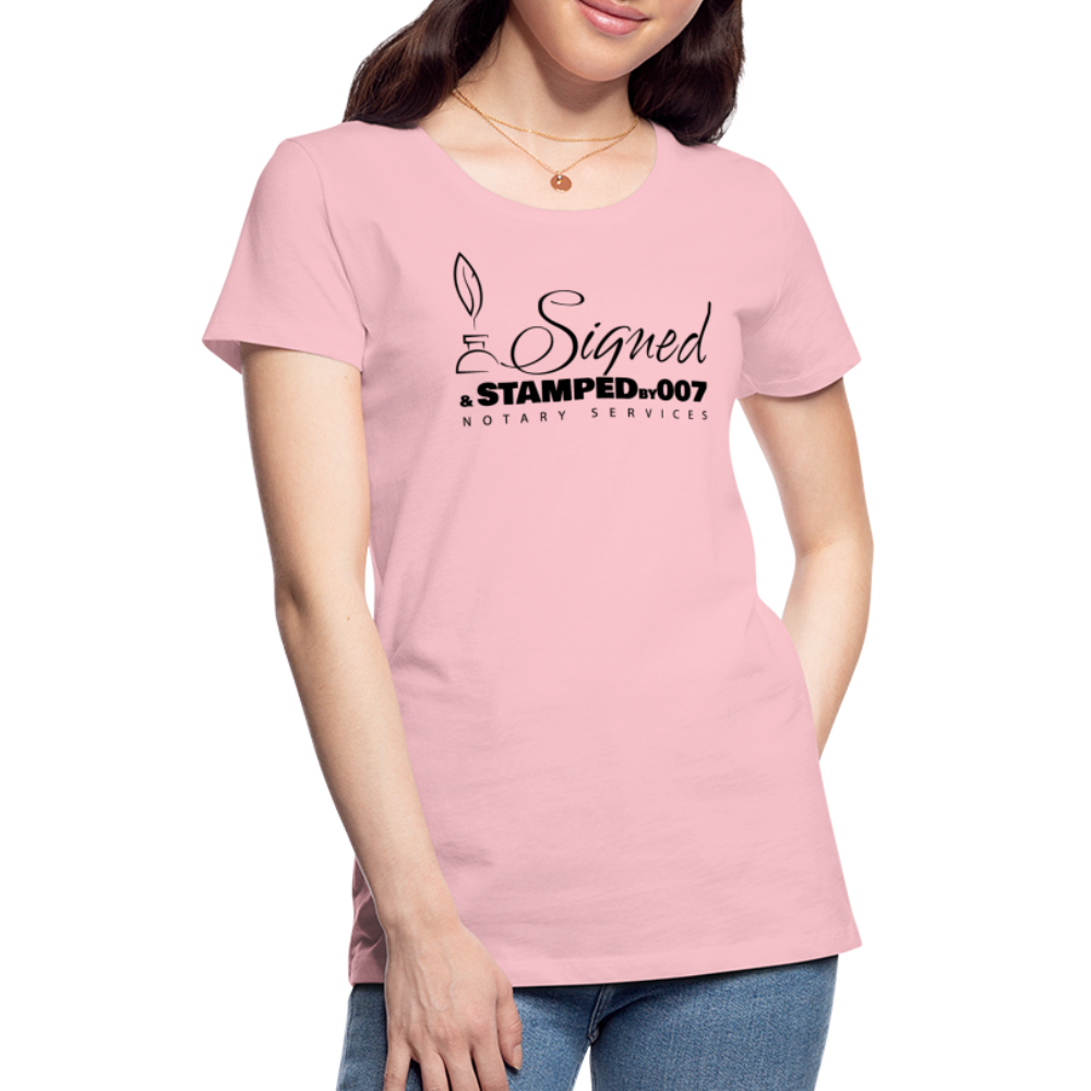 Black SS Women’s Premium T-Shirt - pink