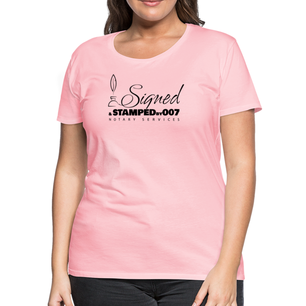 Black SS Women’s Premium T-Shirt - pink