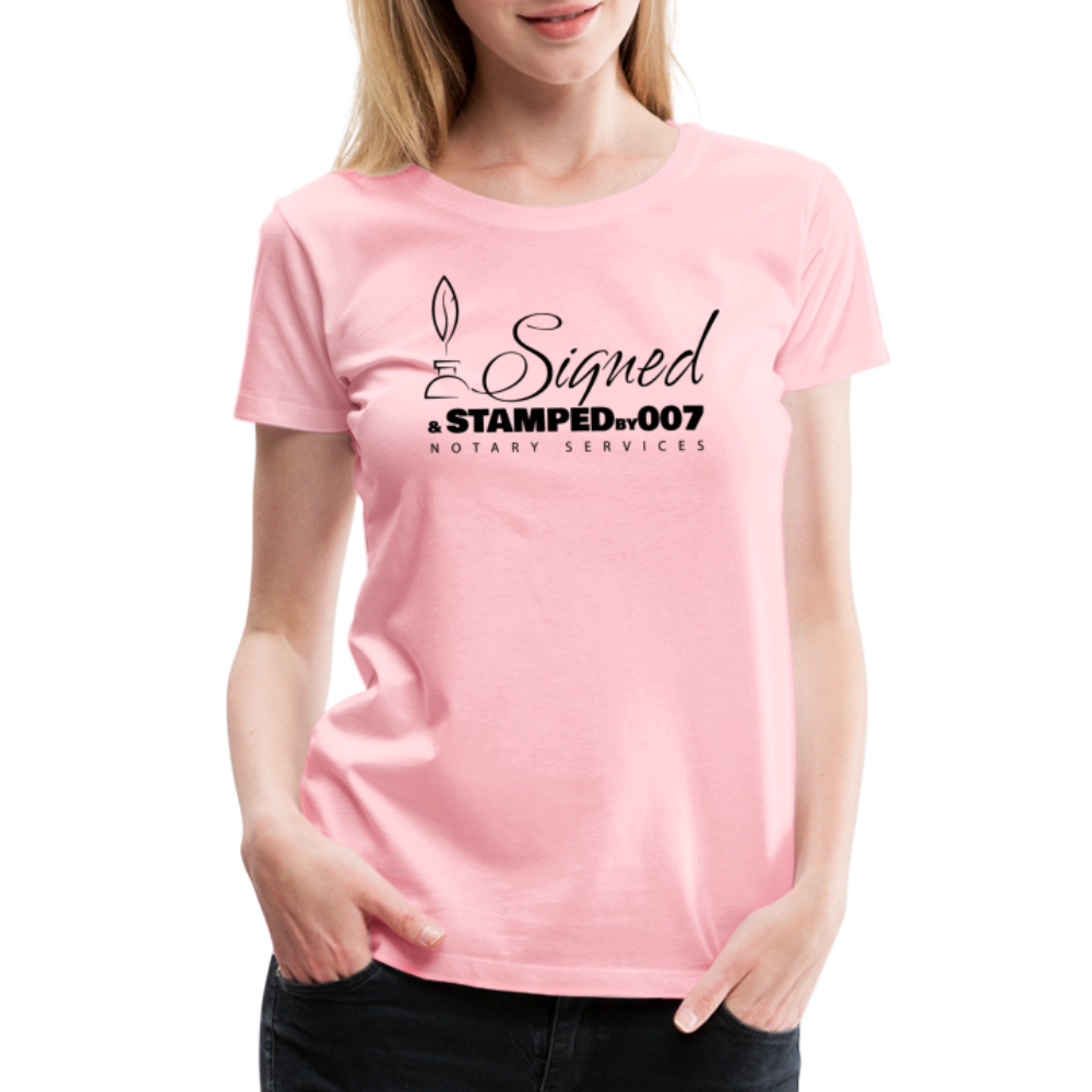 Black SS Women’s Premium T-Shirt - pink