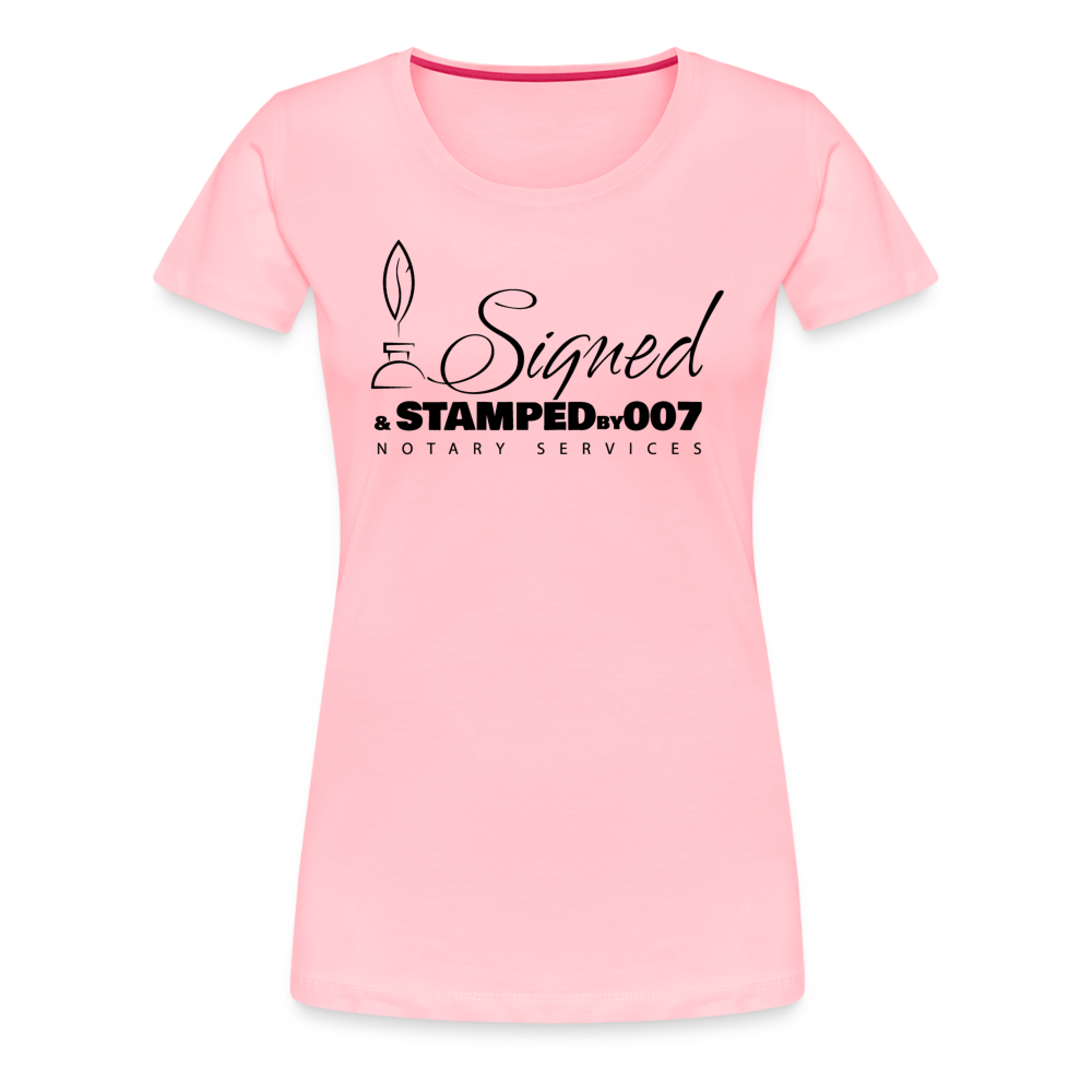 Black SS Women’s Premium T-Shirt - pink