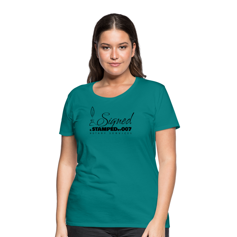 Black SS Women’s Premium T-Shirt - teal