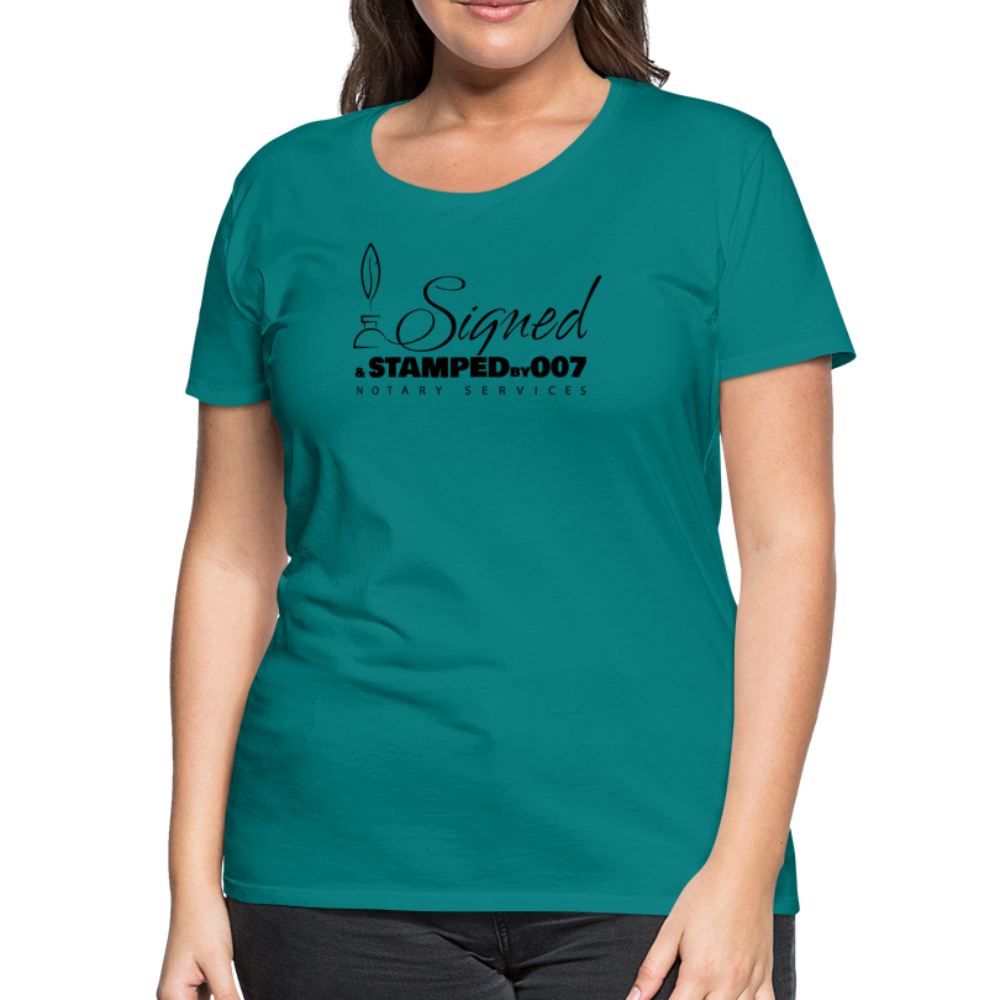 Black SS Women’s Premium T-Shirt - teal