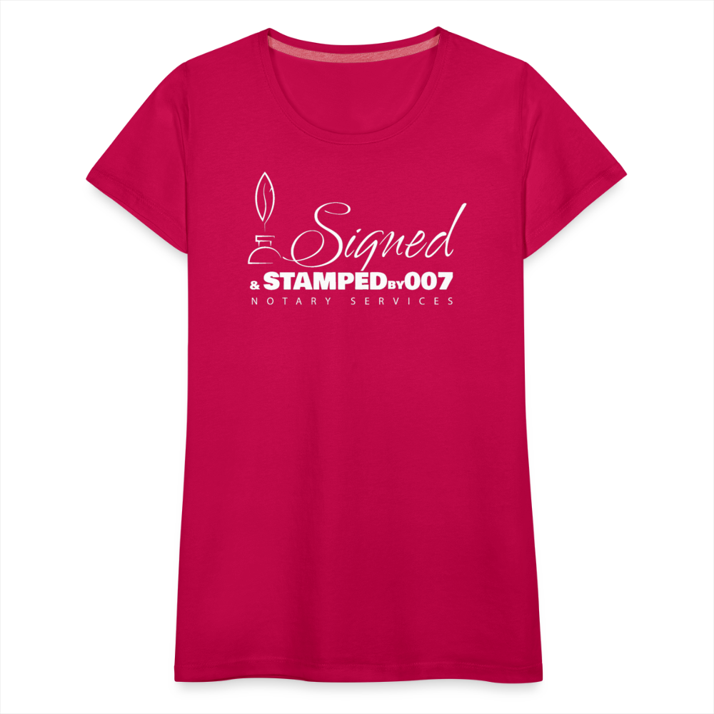 White SS Women’s Premium T-Shirt - dark pink