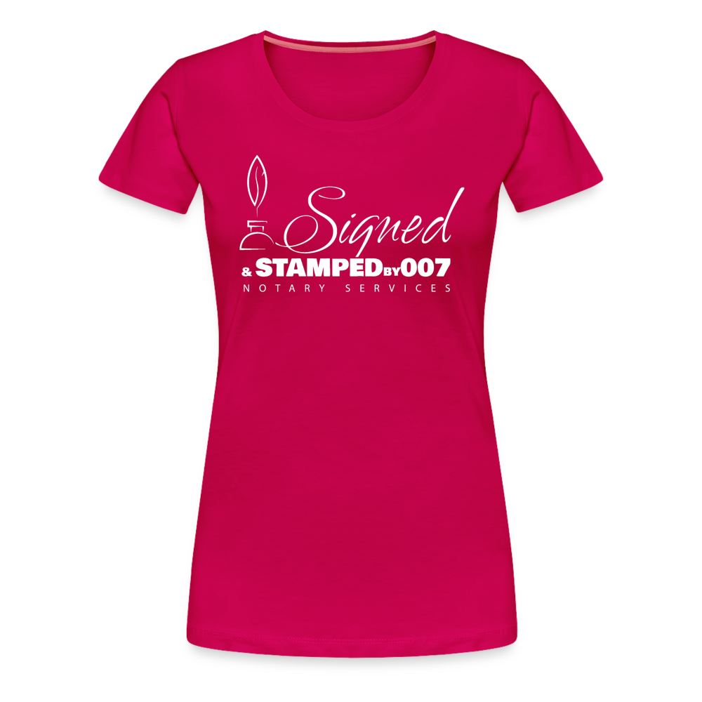 White SS Women’s Premium T-Shirt - dark pink