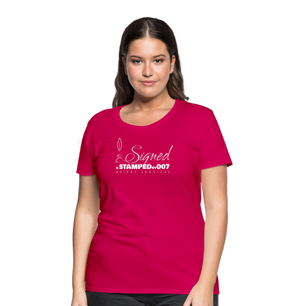 White SS Women’s Premium T-Shirt - dark pink