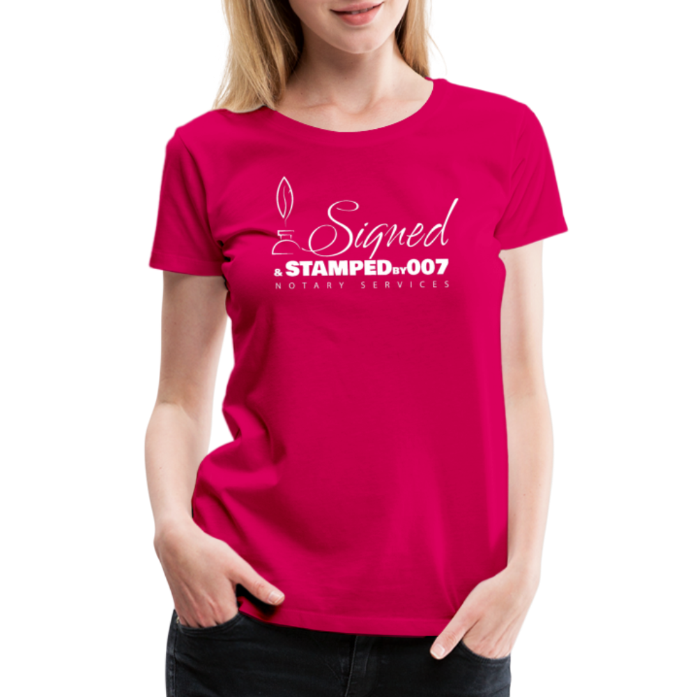 White SS Women’s Premium T-Shirt - dark pink