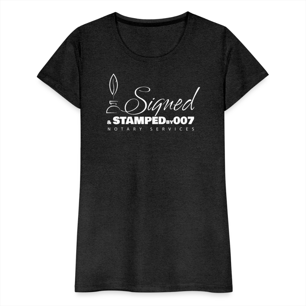 White SS Women’s Premium T-Shirt - charcoal grey