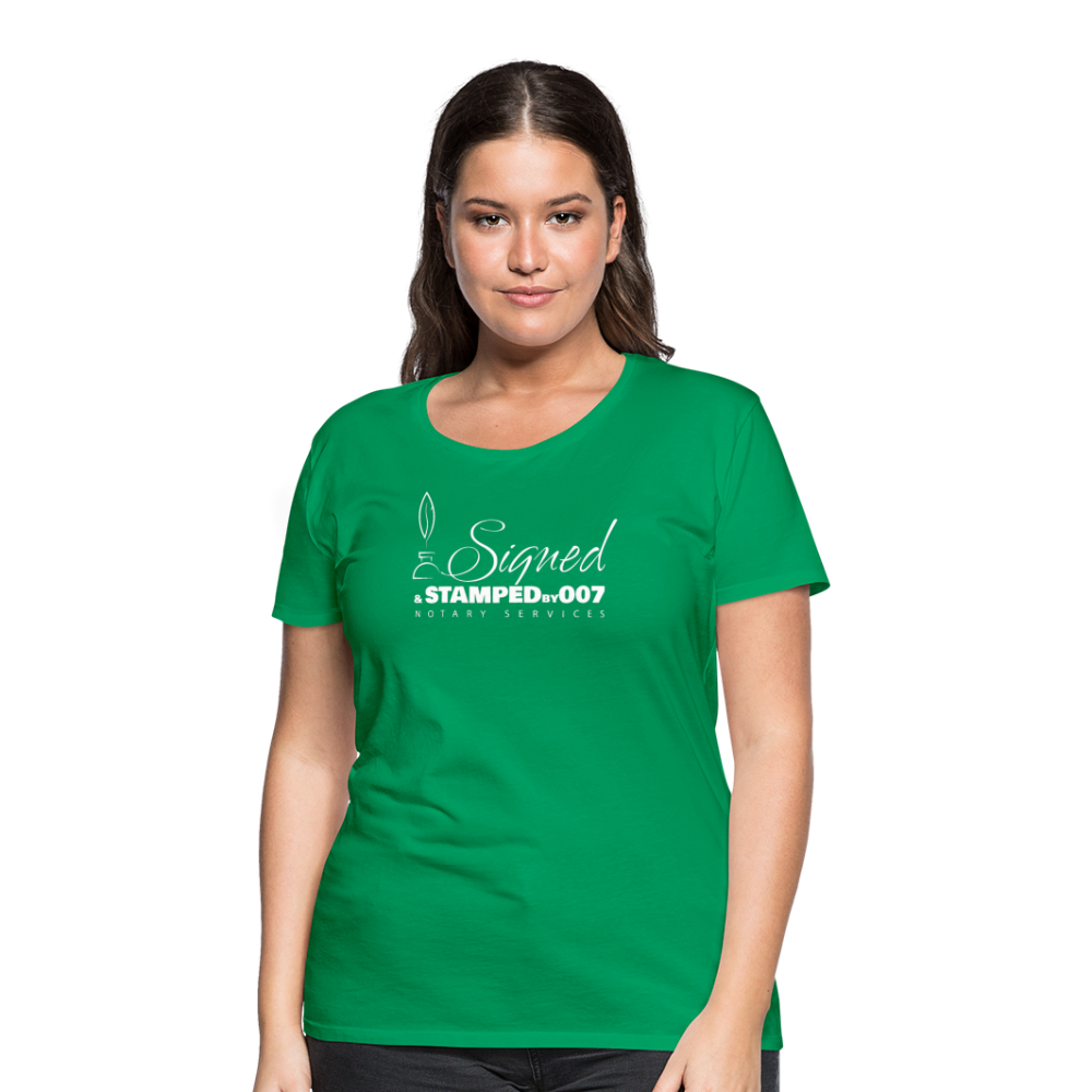 White SS Women’s Premium T-Shirt - kelly green