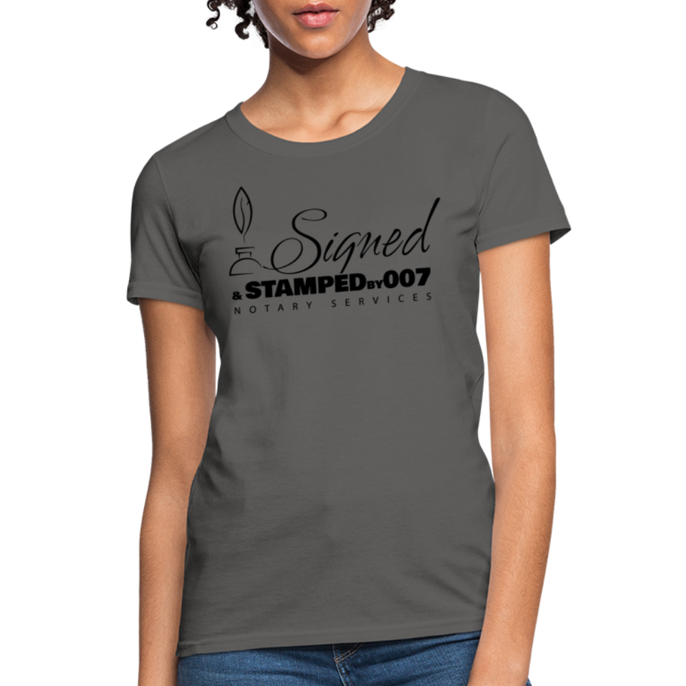 Black SS Women's T-Shirt - charcoal