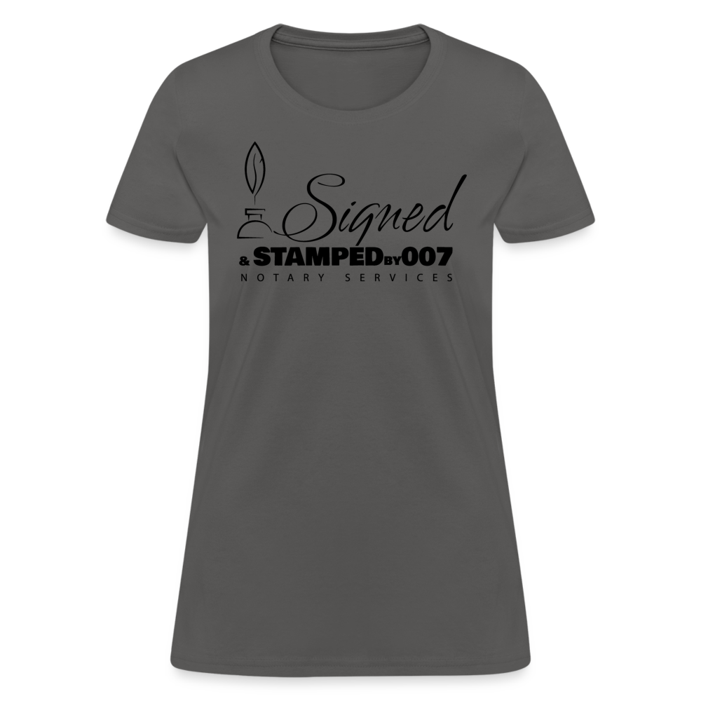 Black SS Women's T-Shirt - charcoal