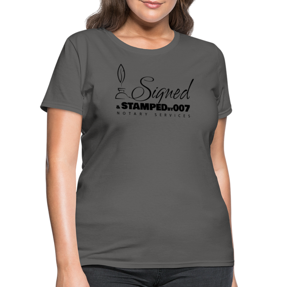 Black SS Women's T-Shirt - charcoal