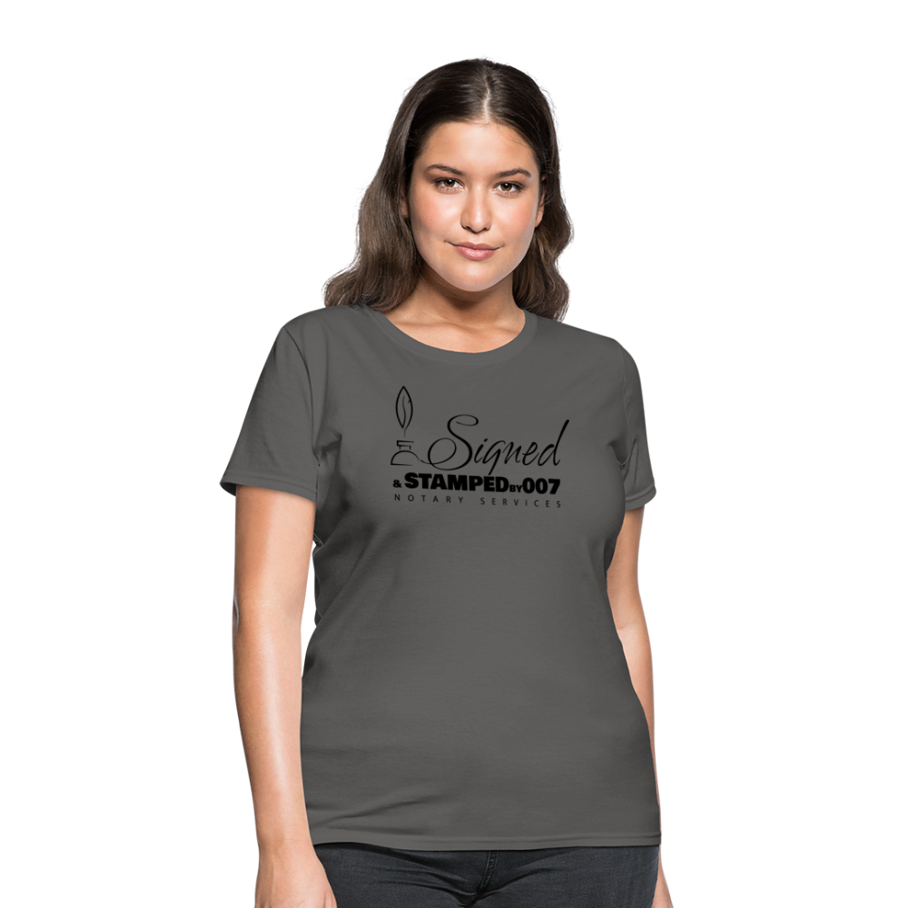 Black SS Women's T-Shirt - charcoal