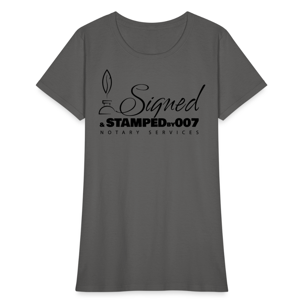 Black SS Women's T-Shirt - charcoal