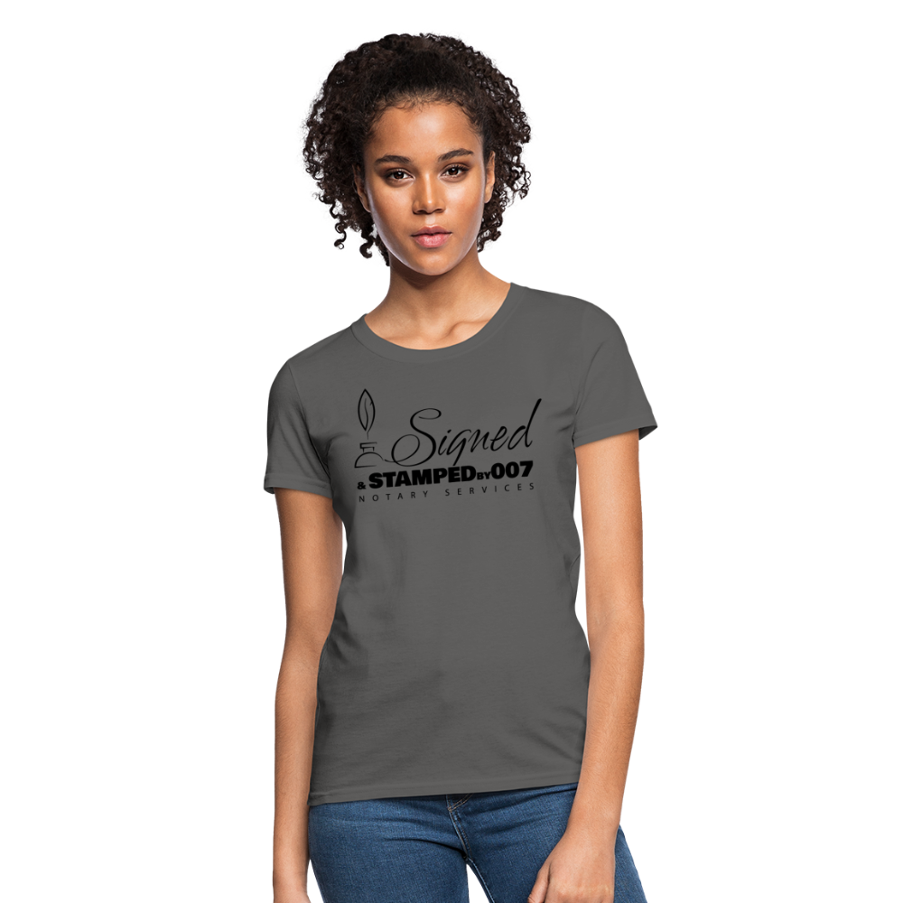 Black SS Women's T-Shirt - charcoal