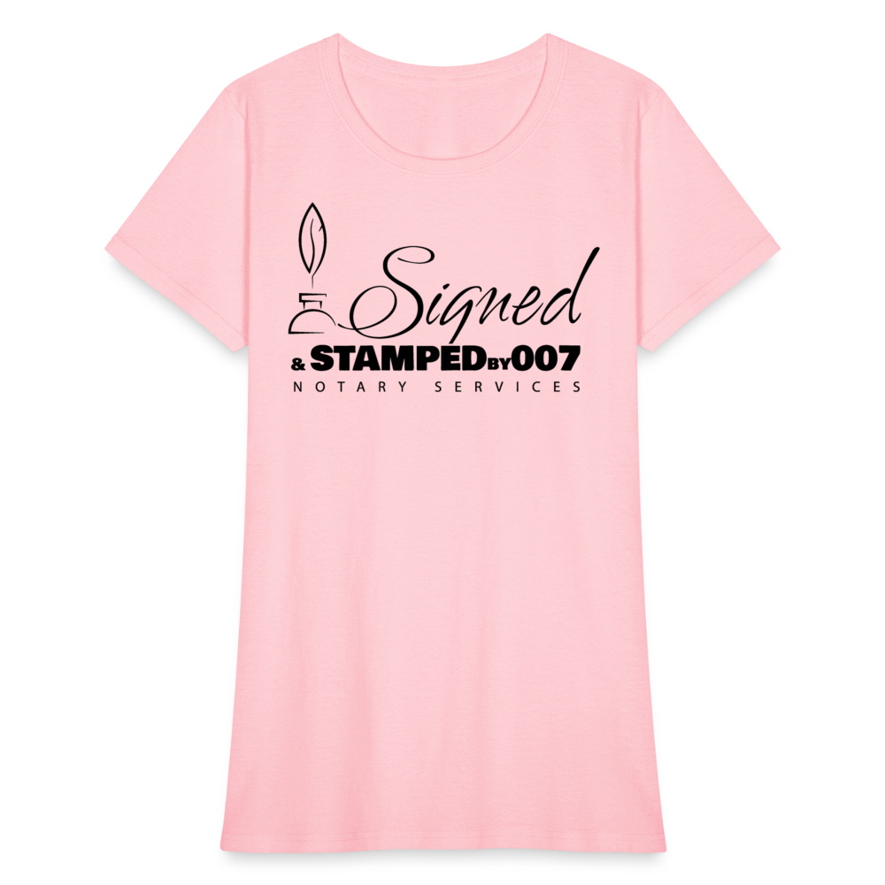 Black SS Women's T-Shirt - pink