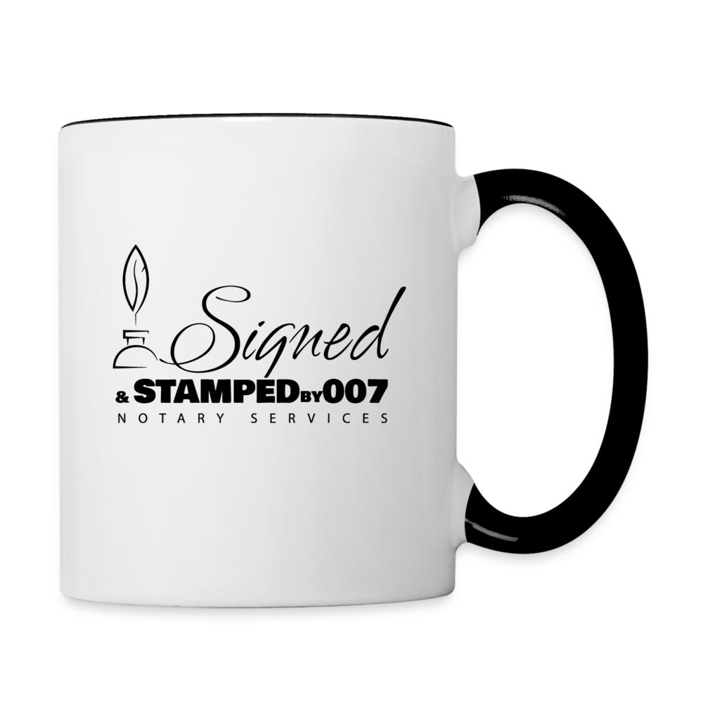 Black SS Contrast Coffee Mug - white/black