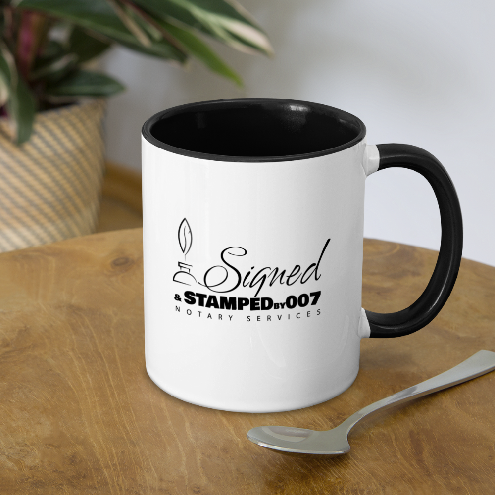 Black SS Contrast Coffee Mug - white/black