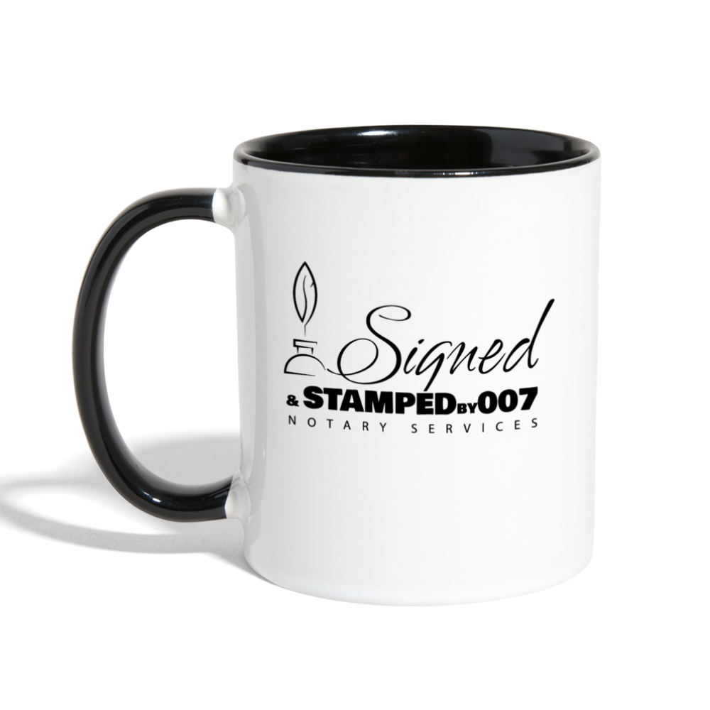 Black SS Contrast Coffee Mug - white/black