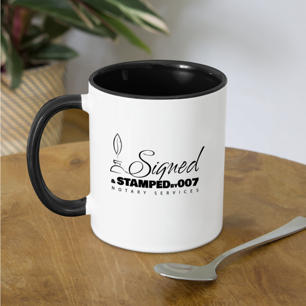 Black SS Contrast Coffee Mug - white/black