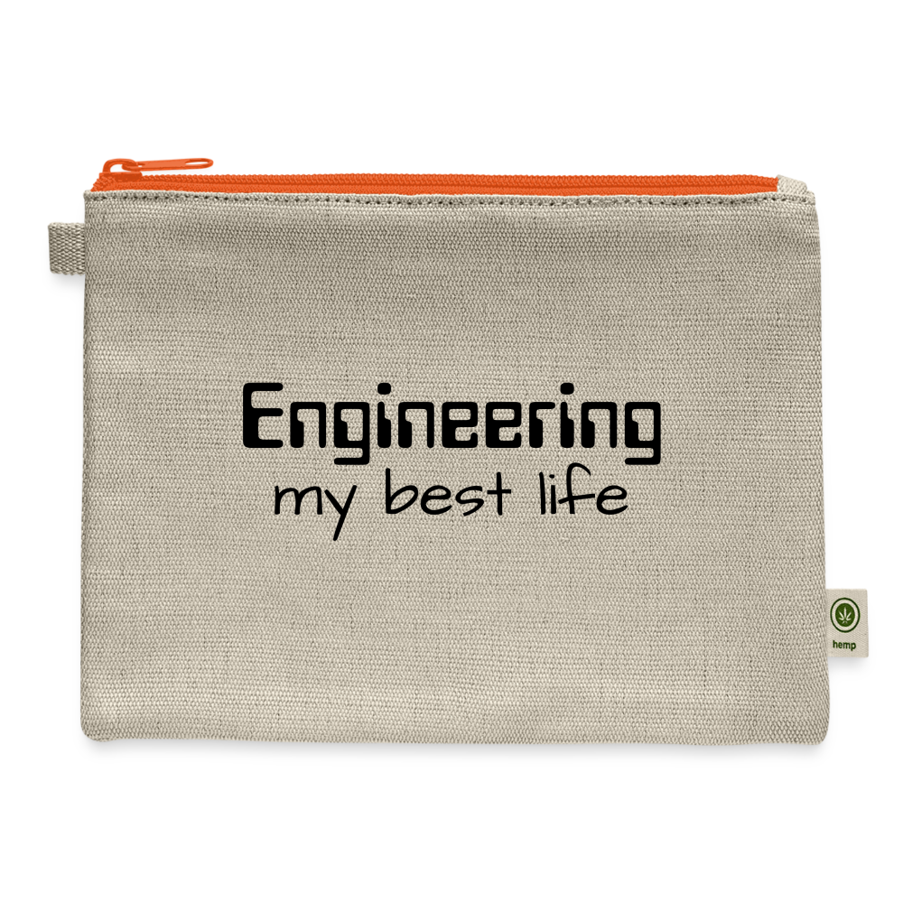 Engineering my best life - Carry All Pouch - natural/orange