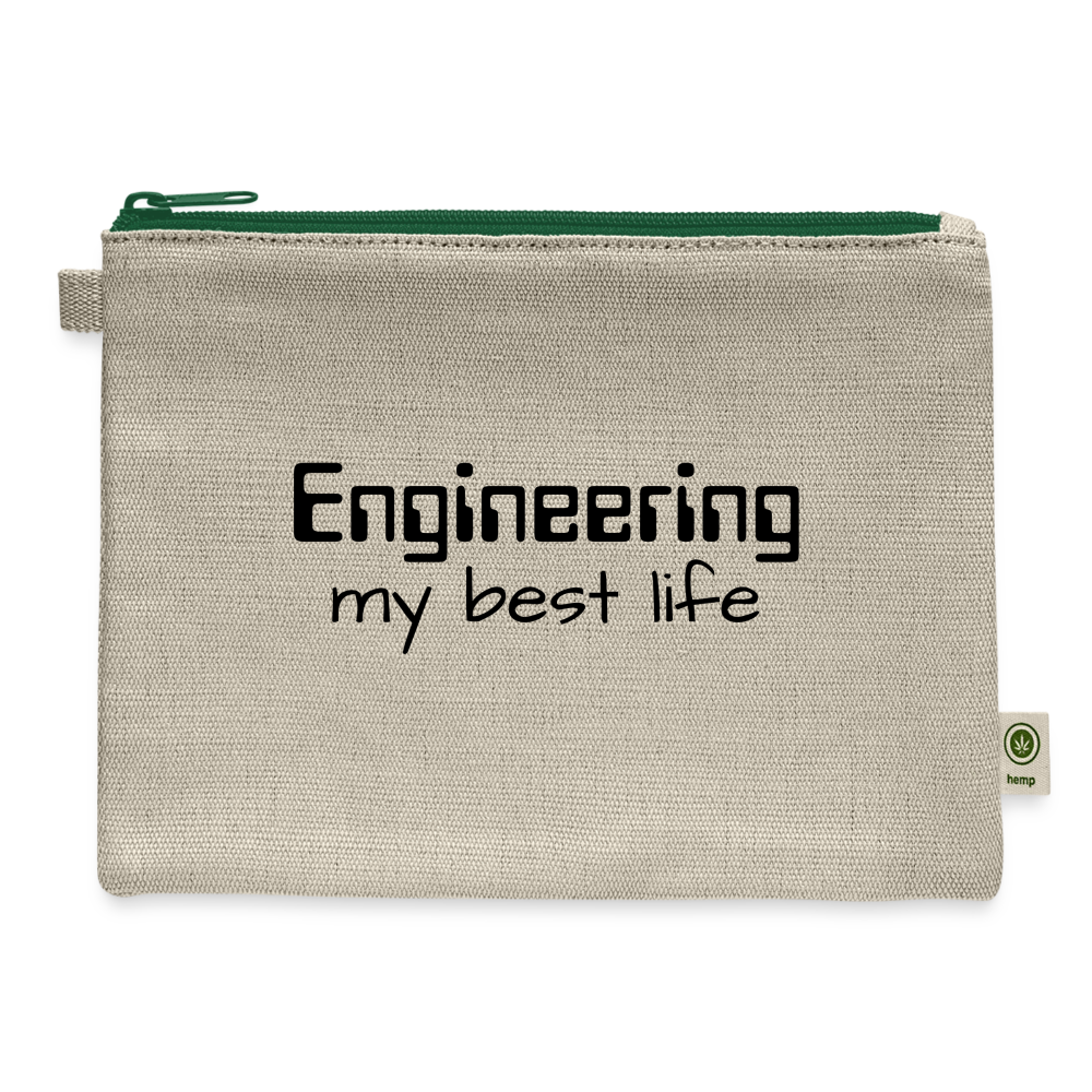 Engineering my best life - Carry All Pouch - natural/green