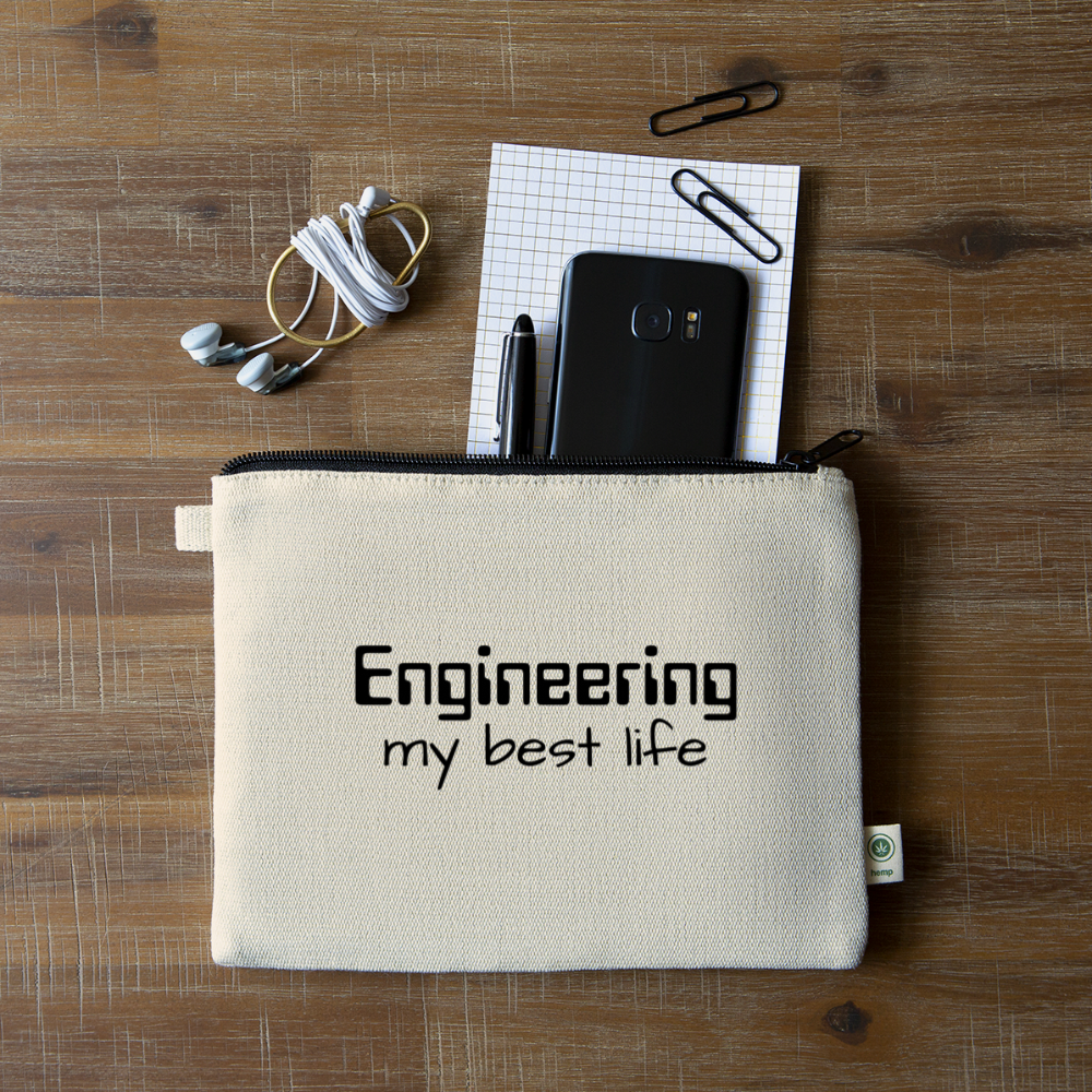 Engineering my best life - Carry All Pouch - natural