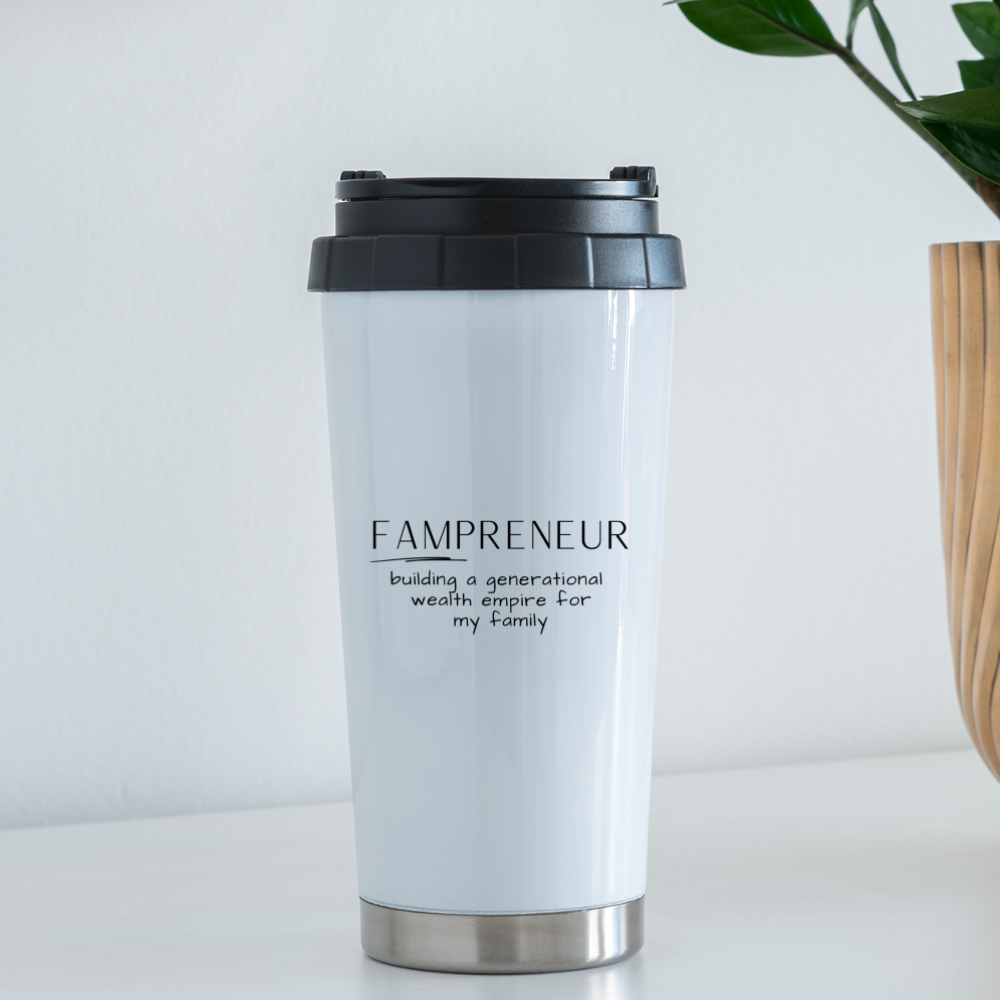 Fampreneur: Travel Mug - white