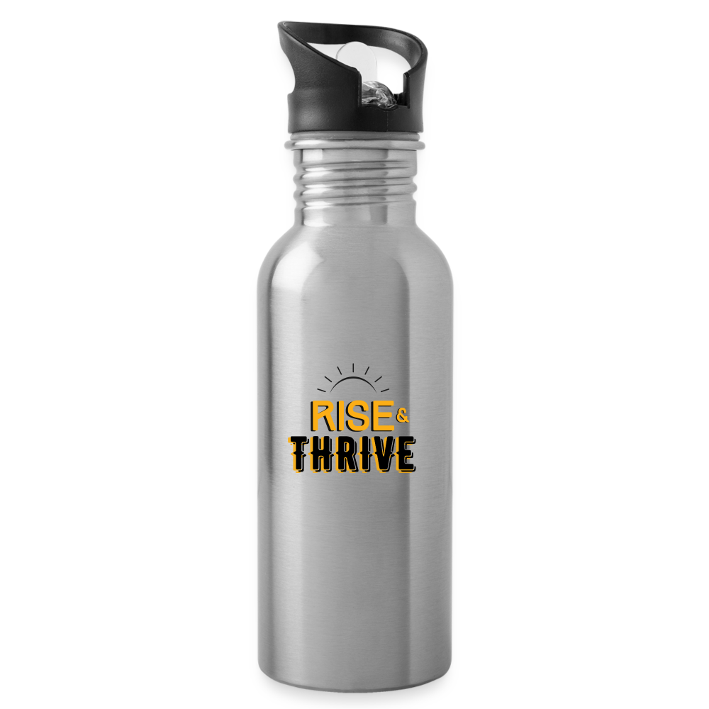 Rise & Thrive: Water Bottle - silver