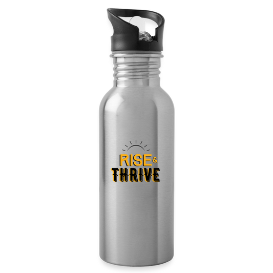 Rise & Thrive: Water Bottle - silver