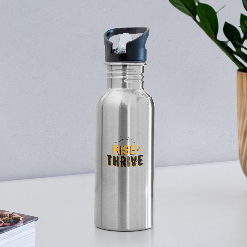 Rise & Thrive: Water Bottle - silver