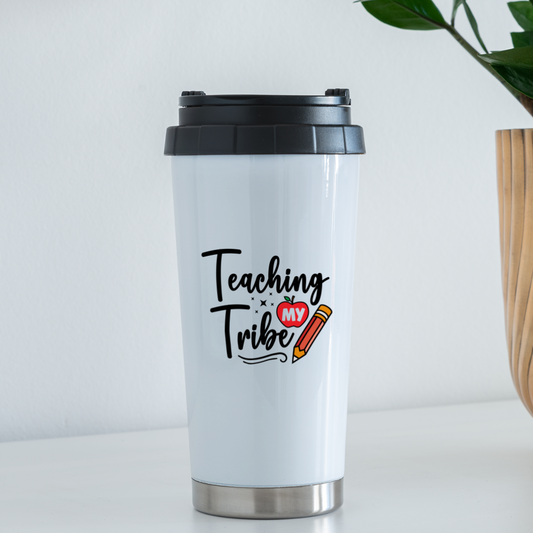 Teaching My Tribe: Travel Mug - white