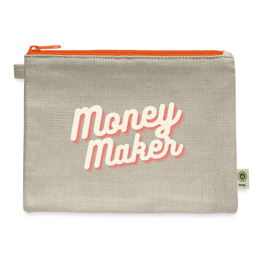 Money Maker: Carry All Pouch - natural/orange