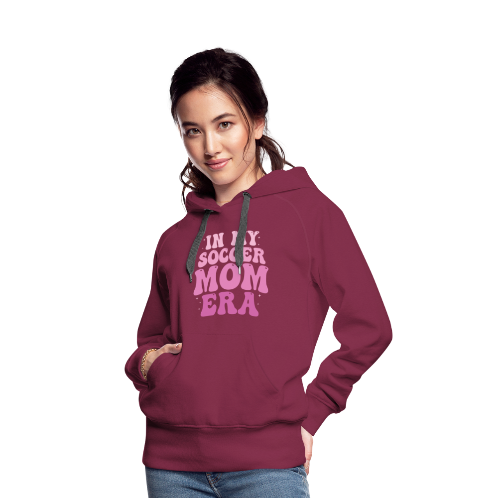 Soccer Mom Era 2 - Women’s Premium Hoodie - burgundy