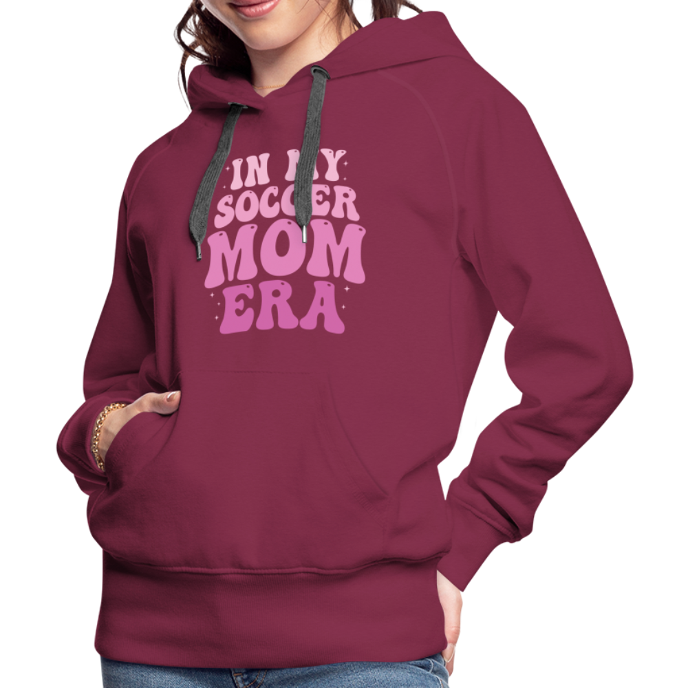 Soccer Mom Era 2 - Women’s Premium Hoodie - burgundy