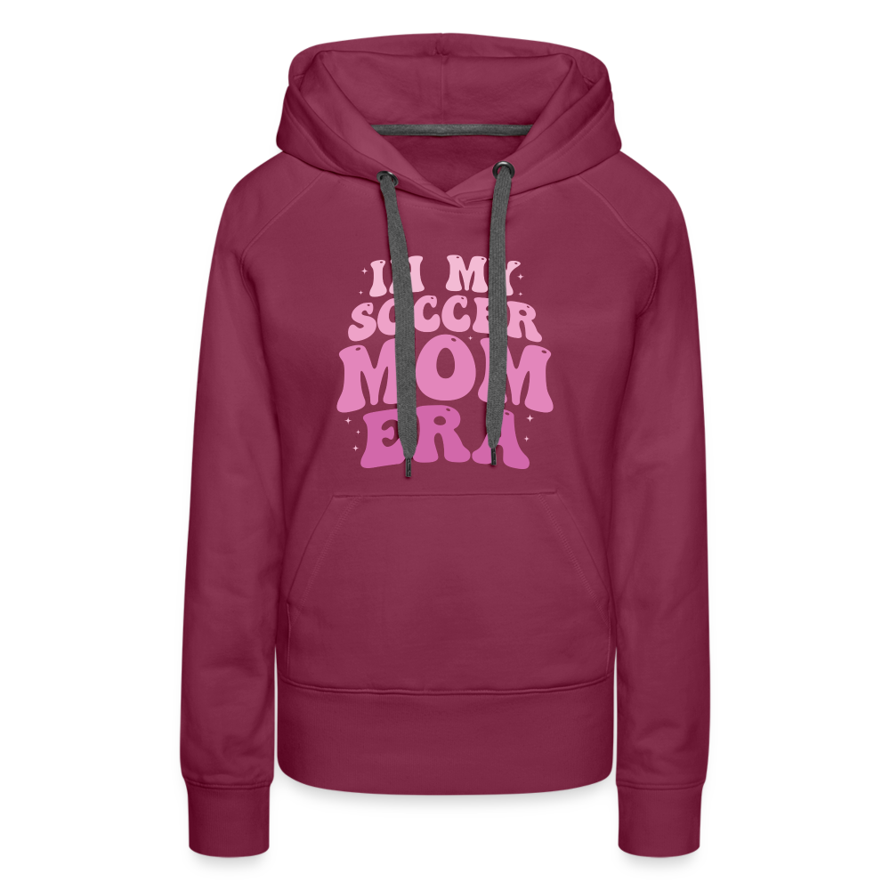 Soccer Mom Era 2 - Women’s Premium Hoodie - burgundy