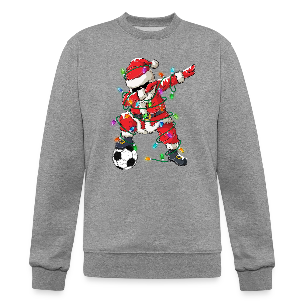 Dabbing Soccer Santa - Champion Unisex Powerblend Sweatshirt - heather gray