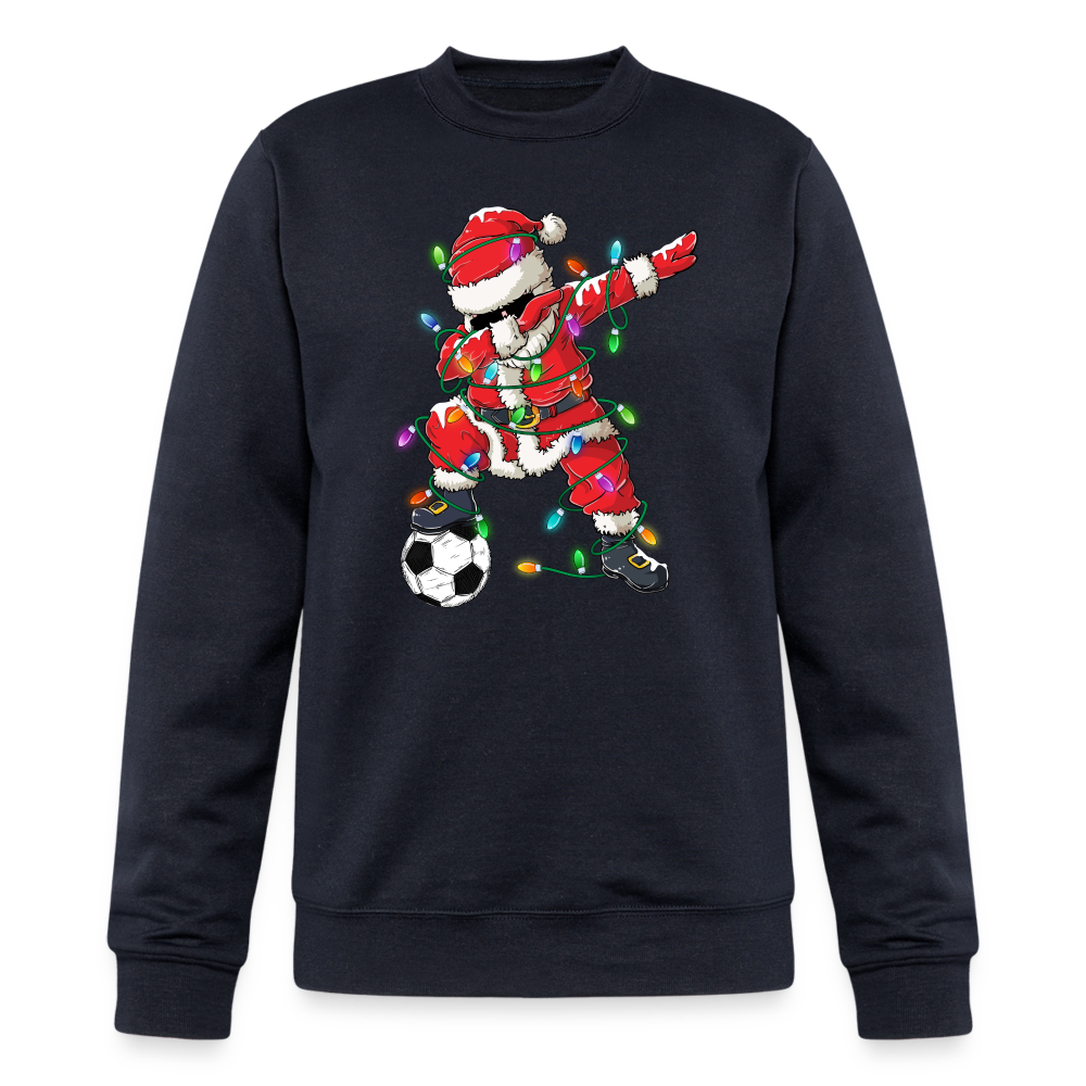 Dabbing Soccer Santa - Champion Unisex Powerblend Sweatshirt - navy