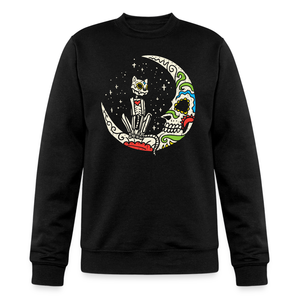 Cat & Crescent- Champion Unisex Powerblend Sweatshirt - black