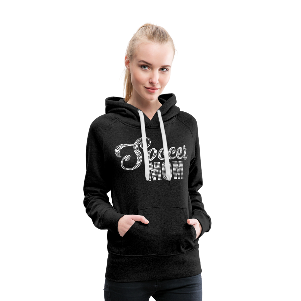 Bling Soccer Mom - Women’s Premium Hoodie - charcoal grey