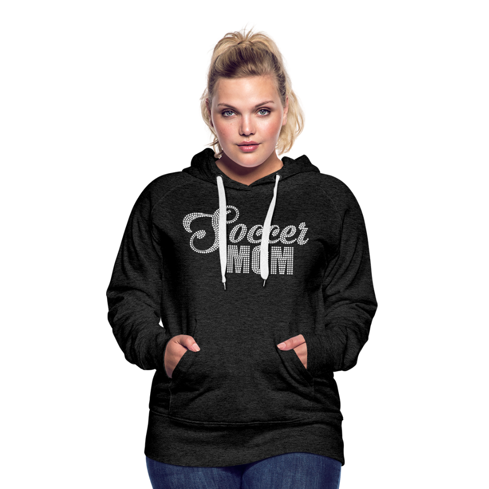 Bling Soccer Mom - Women’s Premium Hoodie - charcoal grey