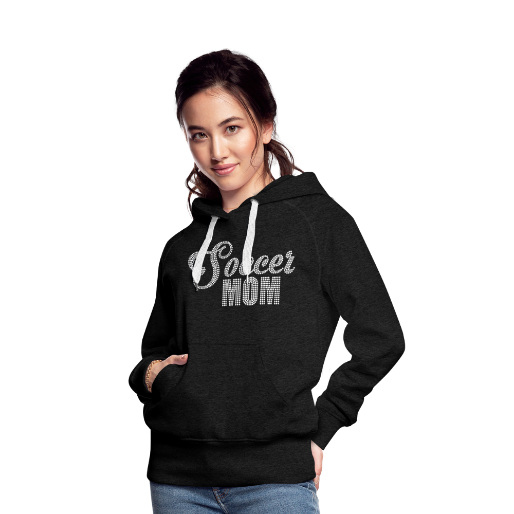 Bling Soccer Mom - Women’s Premium Hoodie - charcoal grey