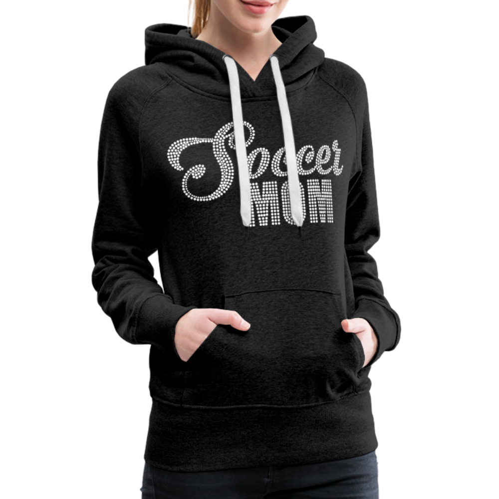 Bling Soccer Mom - Women’s Premium Hoodie - charcoal grey