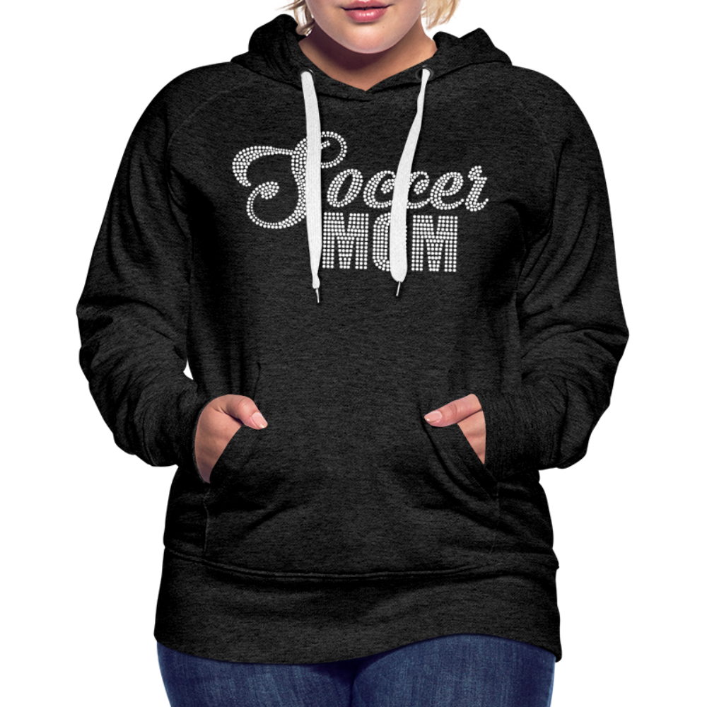 Bling Soccer Mom - Women’s Premium Hoodie - charcoal grey